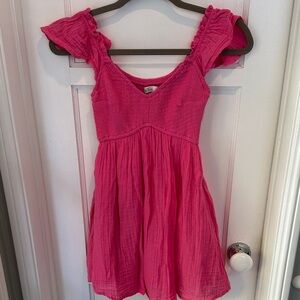 Hollister Pink Dress with Pockets XXS